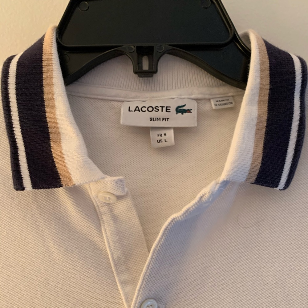 White polo Lacoste - Picture 2 of 2
